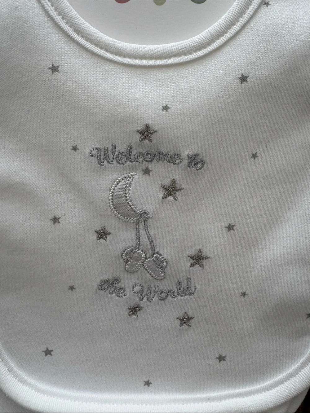 Little Me Baby Bib & Burp Cloth Set Infant Unisex Welcome to the World Gift Set